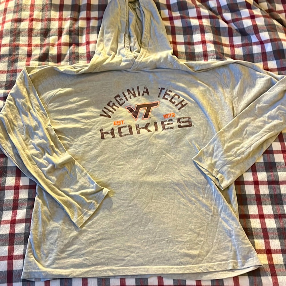 Men's Gray Virginia Tech Hoodie Sized XL